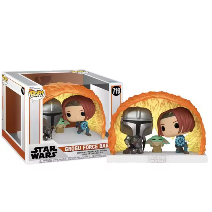 FIGURA FUNKO POP STAR WARS GROGU FORCE BARRIER THE MANDALORIAN BO-KATAN 15 CM - Nuevo a Estrenar - Original FUNKO - Miniatura POP - Figura de Colección Funko - 1