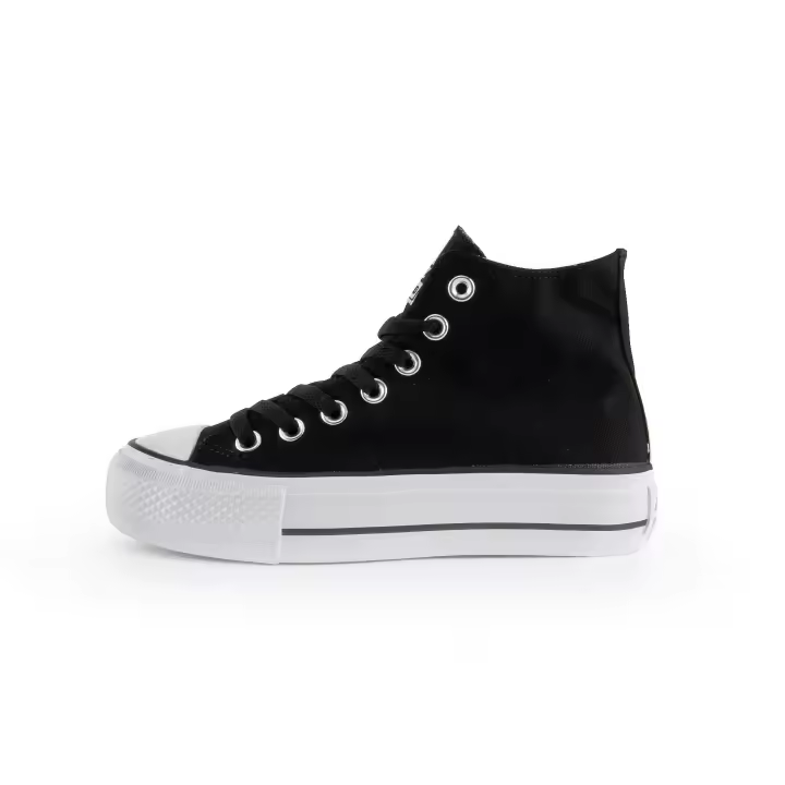 ANDY-Z  AZ1002  Negro Zapatillas de lona alta para  mujer.  plataforma suela - 1