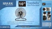 SPARK - Ventilador 10" Alta Velocidad Control Giratorio 3 Velocidades - details 0