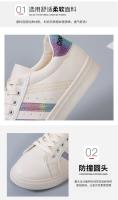 Zapatillas De Mujer Casual Para Otoño Zapatos De Caminar Planos Con Cordones Alta Calidad Moda Suela Baja Para Oficina Y Tiempo Libre - details 5