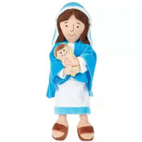 Muñeco De Peluche Jesús Y María 32cm Juguetes De Tela Suave Para Niños Y Niñas Regalos De Navidad Christian Plushies Unisex - details 3
