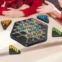 Juego De Tablero Territorio Captura Divertido Juego De Cadena Triangulo Geometría Ajedrez Puzzle Interacción Familiar Juguete Para Desarrollar Pensamiento Y Cooperación 2-4 Jugadores - details 1
