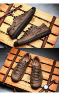 Zapatos Casuales Para Hombre Cuero Mocasines De Caminar Al Aire Libre 2021 Moda Casual Vacaciones Suaves Para Conducir Zapatos De Hombre - details 10