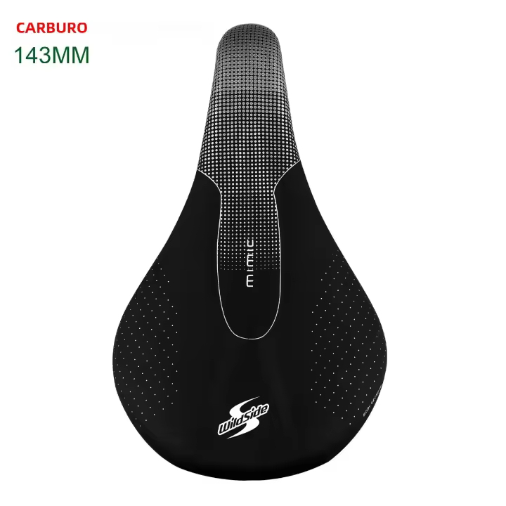 Sillín De Bicicleta De Carbono Ligero Para Carretera Y Montaña 143/155mm Ancho Cómodo Para Hombres Y Mujeres Triatlón Tt Sillín De Carreras - 1