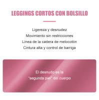 FREES COPES Pack Ahorro 2 Piezas Pantalones Cortos Sin Costura para Mujeres，seamless yoga leggings - details 3