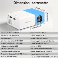 Ultra Mini Proyector Portátil con Android 9. Resolución 320x240, Soporte 4K, Altavoces Integrados, LED 150 lúmenes, Ideal para Cine en casa, educación o negocios – Ultra Compacto - Entrega en menos de 72 horas laborales. Lukkalia - Kids and Us / Lk-YG300 - details 0