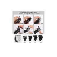 NAVANINO Cortapelos Recortadora de Barba para Hombres de Cabello Nariz Corporal Todo en 1 Kit de Aseo USB Recargable, Negro - details 5