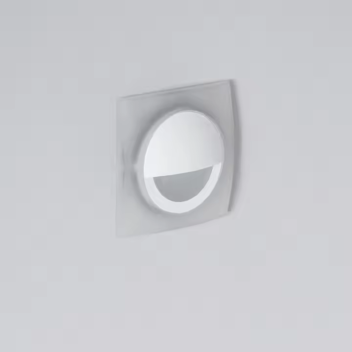 Ledkia Baliza Exterior LED 3W Empotrable Pared Cuadrado Blanco Occulare - 1