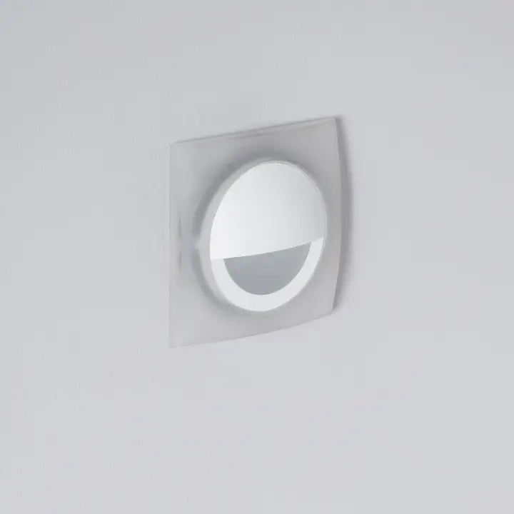 Ledkia Baliza Exterior LED 3W Empotrable Pared Cuadrado Blanco Occulare - 1