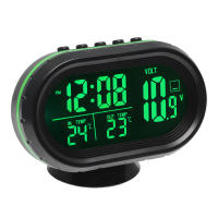 Reloj Electrónico Digital 4 En 1 Voltímetro Termómetro De Agua Y Luz Noturna Para Coche En Rojo Azul Verde Con Medidor De Temperatura Y Horloge - details 9