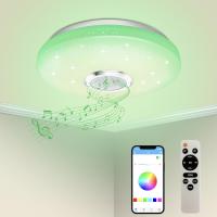 Plafonnier LED 36W Regulable, Alto Parlante Bluetooth, Lumière avec Télécommande/App Control, Changement de Couleur RGB, Lampe de Plafond pour Cuisine, Chambre, Salle de Bain, Salon, D'Enfants Ø30cm [Clase energética A] - details 0