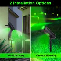 4PCS Luz Solar LED Exterior IP65 Verde Para Jardín Luz De Pared Solar Luces De Spotlight Solar Para Árboles Camino Jardín - details 10