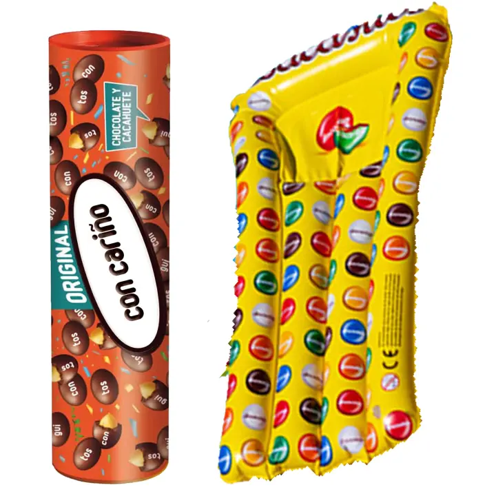 Conguitos Megatubo 1,2 KG-Con cariño + COLCHONETA LACASITOS - 1