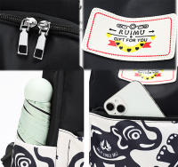 Mochila De Oxford Para Mujer De Alta Calidad Antirrobo Gran Capacidad Para Viajes Y Escuela Mochila De Cuero Sintético Con Cierre De Cremallera - details 1