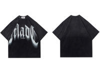 Camiseta Hip Hop Para Hombre Estilo Harajuku Con Estampado De Letras Y Tie Dye Gradiente Algodón Suave Y Transpirable Camiseta Casual De Verano T-Shirt Oversize - details 9