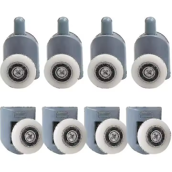 Rodillos para mampara de ducha de 23 mm, 8 unidades, polea para mampara de ducha, rodillos deslizantes para mampara de baño (Z) - 1