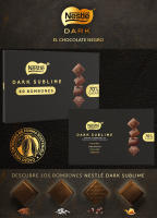 NESTLE DARK Sublime Bombones de Chocolate Negro - Estuche de 291g  Chocolate Intenso para los Amantes del Cacao Puro y Sofisticado - Pack de 3 Unidades - details 0