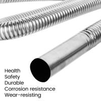 Tubo De Escape De Acero Inoxidable 120/200CM Con 2 Abrazaderas Para Calentador De Coche Diesel Y Gasolina Ventilación Del Motor - details 5