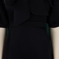 Vestido Elegante De Fiesta Para Mujer 2024 Con Cuello Con Lazo Manga Corta Cintura Alta A-Line Plisado Hasta El Tobillo Vestido De Cumpleaños - details 42