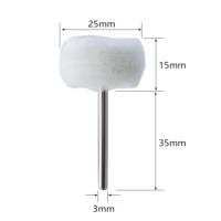 Cabeza De Limpieza De Lana Mini 5-50Pcs Con Rosca De 3mm Herramientas De Pulido Y Abrazaderas Para Broca Y Rotación Herramientas De Lijado Y Pulido De Metal - details 5