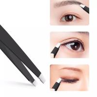 Juego De 4 Pinzas Profesionales De Acero Inoxidable Para Cejas Precisión Grande Para Vello Facial Splinter Y Engranado - details 1