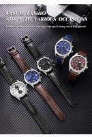 Reloj De Pulsera De Cuarzo Para Hombre SINOBI Estilo Casual Diseño Moda Cronógrafo Resistentes Al Agua Y Al Choque Con Correa De Cuero Relogio Masculino I-W-C - details 5