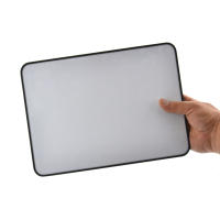 Office Box Pizarra Blanca Tamaño A4 - Doble Cara Extra Blanco, Alta rigidez en Sólido Mdf. Con Marco en Plástico y Cobertura extra blanca   fácil de limpiar y de gran resistencia, Ideal para Casa, Escuela y Oficina, Incluye de Regalo un Práctico Borrador. - details 1