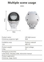 Lámpara De Noche Proyectora Astronauta LED Con Ondas De Agua Regalo Para Amigos Y Niños Válida Para San Valentín Halloween Navidad Decoración De Pared USB Incluido - details 13