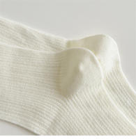 Calcetines De Mujer Color Sólido Primavera Verano Malla Hueca Calcetines Largos Respirables Casual Blancos Delgados Cómodos - details 10