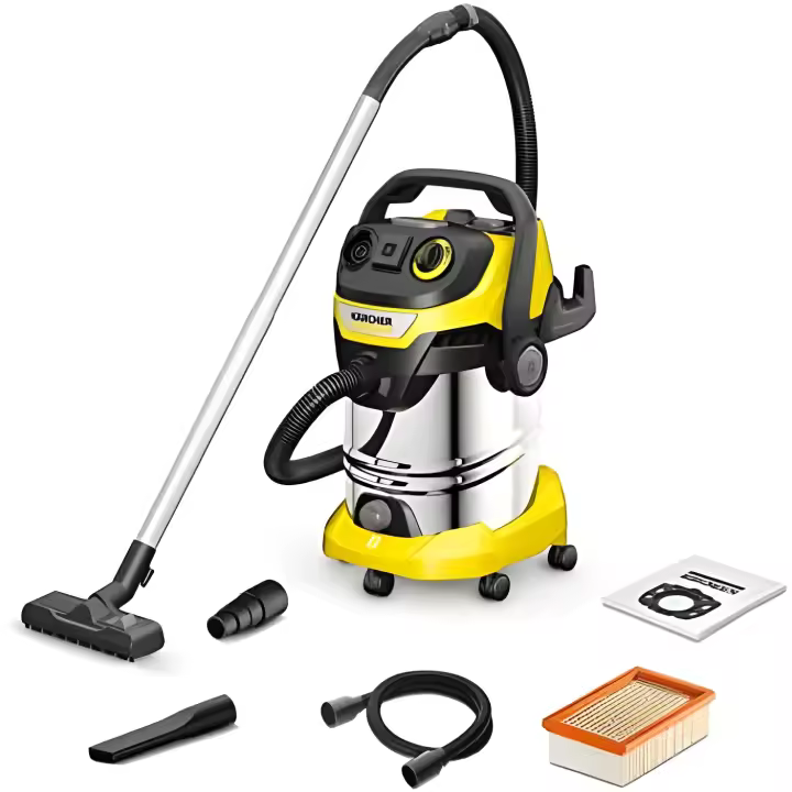 Aspirador en Seco y Húmedo Kärcher WD 6 P S V-30/6/22/T - 1300W, 30L, 2m Manguera, Soplado - 1