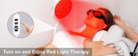 Máscara De Luz Roja Ajustable En Altura Con 140 LED Y Función De Temporizador Dispositivo Anti-aging Para El Hogar Material Metálico Recargable USB - details 8