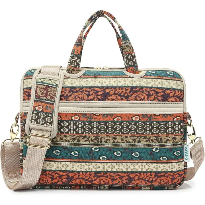 Funda impermeable para portátil de 15 y 15,6 pulgadas con estampado Bohemio Rojo - 1