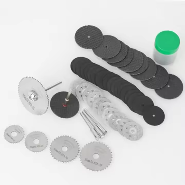 Conjunto De 60 Discos De Corte Para Herramienta Rotativa Dremel 36 Piezas De Hoja De Sierra Circular Para Corte Fino De Madera Material De Acero Inoxidable - 1