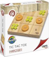 Cayro - Tic TAC Toe - + 6 Años - Modelo de Madera - Juego de Mesa para Niños y Adultos - 3 en Raya Decorativo - Fichas Verdes y Naranjas - 2 Jugadores Referencia: 680 - details 0