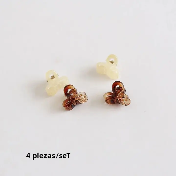 Juego De 4 Clips De Pelo Mini Jelly Coloridos Para Niñas Accesorios De Moda Para El Cabello Clips Laterales Decorativos De Gelatina Transparente - 1