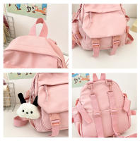 Mochila Mini Kawaii De Moda Para Mujeres Y Adolescentes Bolsa De Hombro Multifuncional Pequeña Para Viajes Y Escuela Material Oxford Con Lining De Poliéster - details 4