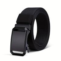 Cinturón Táctico Para Hombres Con Hebilla Automática Y Correa De Lona Casual Deporte Al Aire Libre Trabajo Exterior - details 4