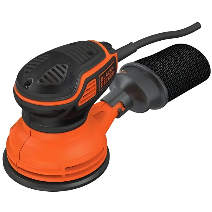 BLACK+DECKER KA199 Lijadora rotorbital 240W con accionador a presión - 1