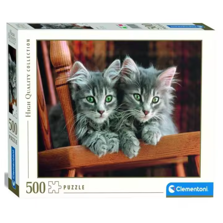Puzzle 500 piezas Pareja de Gatitos Clementoni - 1