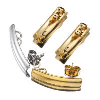 10pcs Pendantes De Estudium En Acero Inoxidable Rectangular Con Base Y Tapón Para Orejas Herramientas Para Joyería DIY - details 23