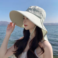 Gorro De Verano Para Mujer Protección UV Con Visera Ancha Y Capucha Para Ponytail Ideal Para Pesca Y Senderismo Al Aire Libre - details 0