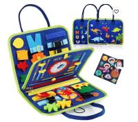 Tablero de Fieltro Educativo para Niños - Juguete DIY de Aprendizaje Temprano, Montessori, Tablero Ocupado para Bebés y Preescolar - details 0