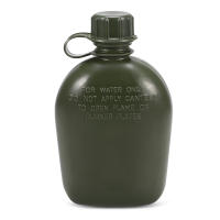 Botella De Agua Para Camping Y Senderismo 1L Con Tapa Resistente Al Impacto Y Desgaste Material De Aluminio Negro Marrón Y Rojo Para Supervivencia En Exteriores - details 14