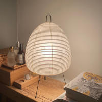 Lámpara De Piso LED Estilo Wabi Noguchi Isamu Japonés Con Papel De Arroz Luz Nordica Para Sala Y Dormitorio Zen Estudio Arte - details 8