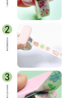 Set De 3 Piezas Cuchillo Para Cinta De Papel Con Porta Cinta De Acero Inoxidable Corte Picado Oficina Accesorios Herramientas De Corte Porta Cinta Manual - details 2
