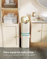 Cesto de Ropa Sucia con Tapa 65L, Plegable, Forro de Malla Extraíble, Tejido Oxford, Asas de Bambú, 42x22.5x70.5 cm - details 2