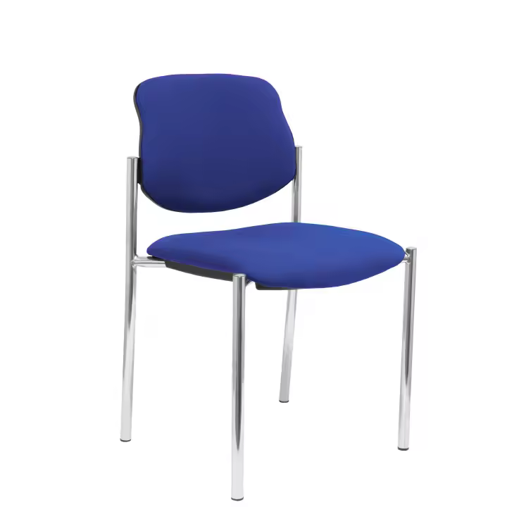 Piqueras Y Crespo Silla Fija Villalgordo BALI Azul Cromo - Diseño Elegante y Ergonómico - 1