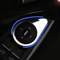 Pegatina Para Botón De Ajuste Del Espejo Retrovisor Lateral Para Ford Focus 3 MK3 2012-2018 Accesorios De Interior Cubierta De Molduras - details 2