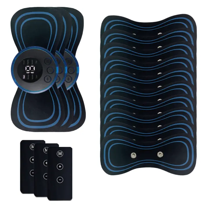 Masajeador Eléctrico De Cuello Con Pantalla LCD EMS 8 Modos Pulso Estimulador Muscular Portátil Alivio Del Dolor Cervical Y Espalda - 1