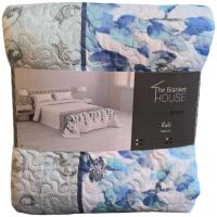Colcha de Verano Reversible Rubi en Gris y Aqua | Microfibra 100% Poliéster Suave y Ligera | Diseño Fresco y Actual para Dormitorio | Disponible para Cama 90, 105, 135 y 150 cm | Ideal para Verano, Fácil de Lavar, Perfecta para Hoteles y Hogar - details 1